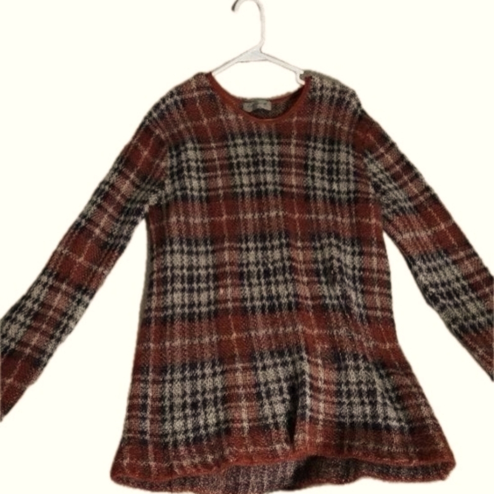 YOHJI YAMAMOTO  Sweater Wool Plaid Pattern 3 Used